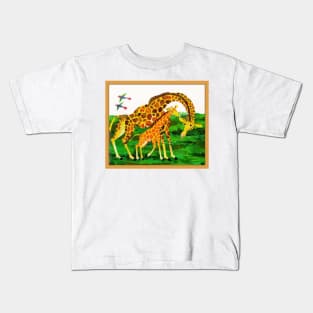 Giraffe - eric carle Kids T-Shirt